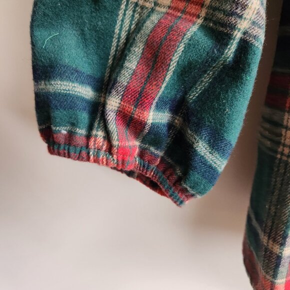 BloomChic Holiday Plaid Long Sleeve Tie-Back Top Size 12 - Picture 2 of 4